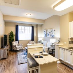 Terracina Grand - One Bedroom Apartment Kitchen and Living Room