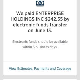 My insurance  company paid enterprise  last month  but I am still on the do not rent list due to someone  not doing their job.