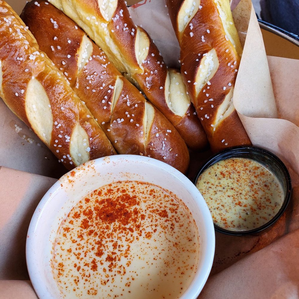 Benson Brewery - The best pretzels in the entire world with cheese and mustard dipping sauce - Gastropubs Near Me - Omaha, Nebraska Benson Brewery - The best pretzels in the entire world with cheese and mustard dipping sauce - Gastropubs Near Me - Omaha, Nebraska