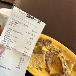 $18.00 bean and cheese nachos. $18.00 bean and cheese nachos.