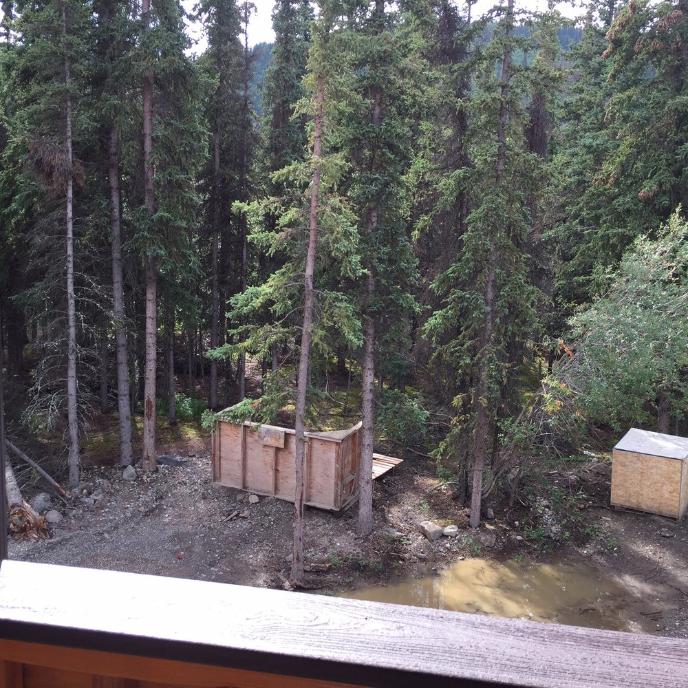 This is the view outside our room. We were told river front view. We are next to the highway and looking at construction junk. This is the view outside our room. We were told river front view. We are next to the highway and looking at construction junk.