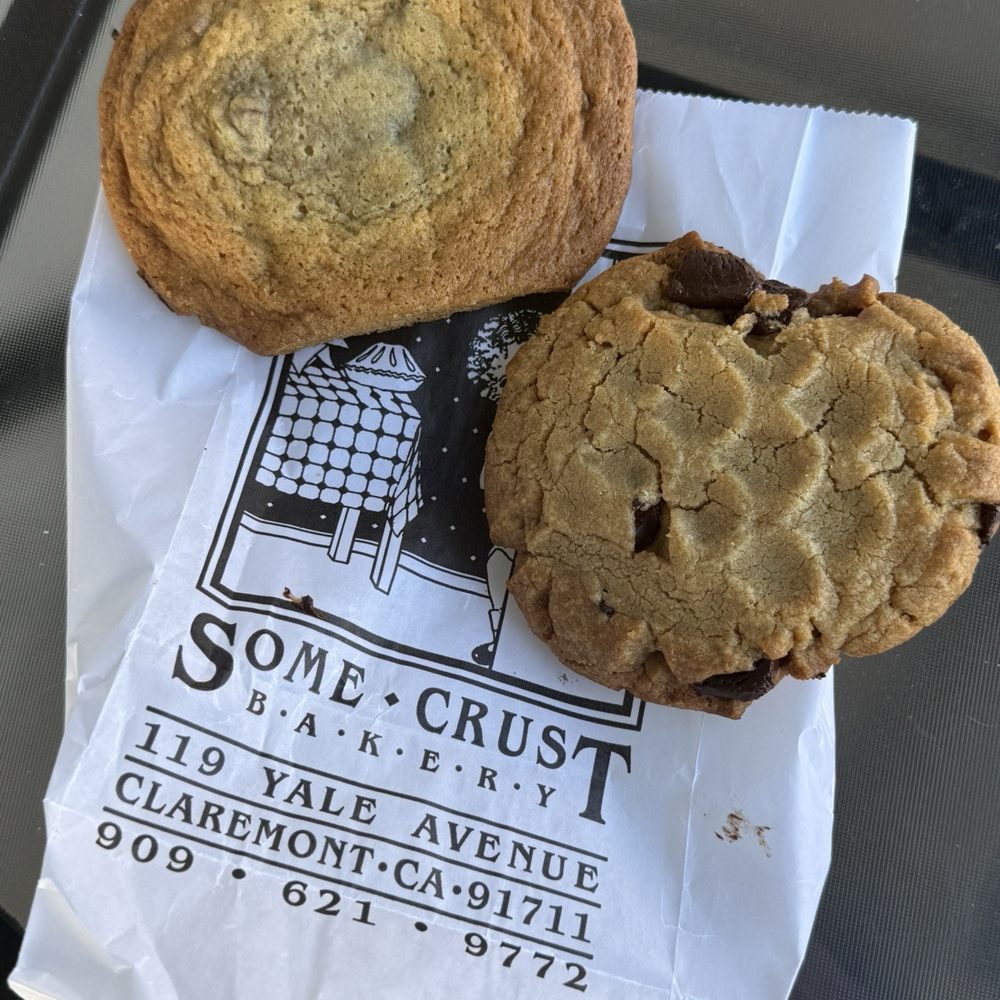 Some Crust Bakery - 2 cookies - and chocolate chip peanut butter both good - Bakeries Near Me - Claremont, California Some Crust Bakery - 2 cookies - and chocolate chip peanut butter both good - Bakeries Near Me - Claremont, California