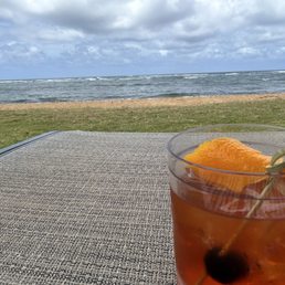 Expensive Old Fashion on the beach.
