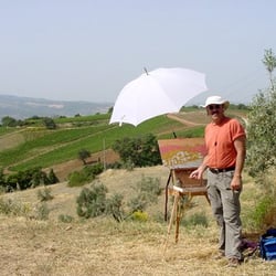 Haas Gallery - Gordon, painting in Tuscany