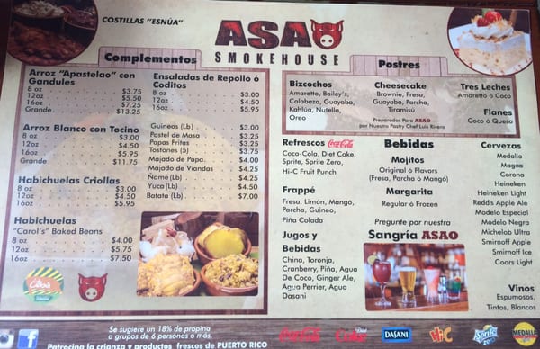 Menu photo 1 Asao Smokehouse Ciales, PR