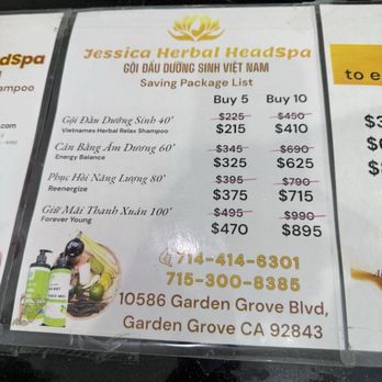 Jessica Herbal HeadSpa - Nail Salons Near Me - Garden Grove, California