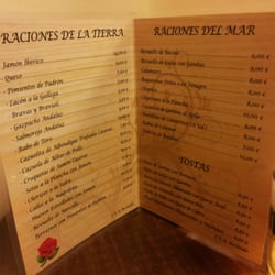 Taberna La Andaluza - Carta