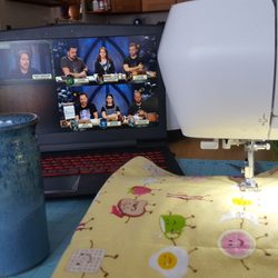 Snow Days 2019 - Critical Role, coffee, and sewing cute fabric.