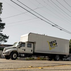 Next Stop Moving & Storage - Our trucks ready for you upcoming move.