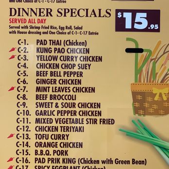 Thai Pepper - Menu towel out.. - Thai Near Me - Huntington Beach, California Thai Pepper - Menu towel out.. - Thai Near Me - Huntington Beach, California