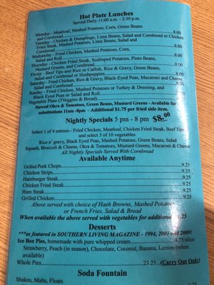 Menu photo 4 Strawn's Eat Shop Also Bossier City, LA