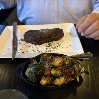 Local Restaurant & Bar - Roasted Brussel sprouts!! And a tasty ny steak. - New American Near Me - Jackson, Wyoming Local Restaurant & Bar - Roasted Brussel sprouts!! And a tasty ny steak. - New American Near Me - Jackson, Wyoming
