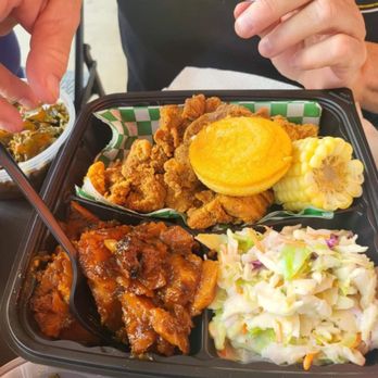Frickin Fried - Fried gator, yams, slaw, corn muffin - Southern Near Me - Concord, California