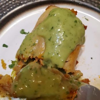 Lolis Tacos - Benjamin - Red pork Tamale with Avocado Sauce on top - Mexican Near Me - Tampa, Florida Lolis Tacos - Benjamin - Red pork Tamale with Avocado Sauce on top - Mexican Near Me - Tampa, Florida