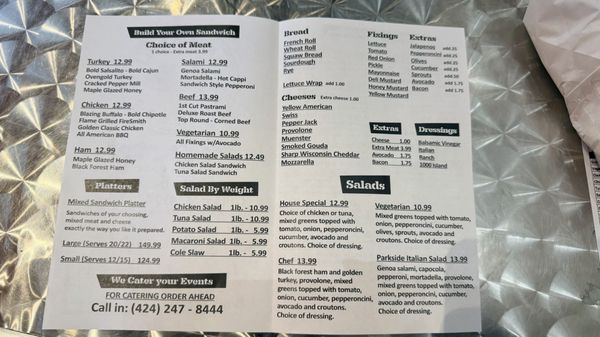 Menu photo 1 Baba's Deli Subs Torrance, CA