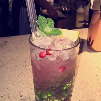 Le Bab - Pomegranate mojito - Middle Eastern Near Me - London, XGL