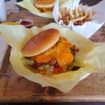 Chris Madrid's - Two Porky burgers and regular fries - Burgers Near Me - San Antonio, Texas Chris Madrid's - Two Porky burgers and regular fries - Burgers Near Me - San Antonio, Texas