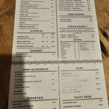 Tsukuyomi Ramen - Menu - Ramen Near Me - Montreal, Quebec
