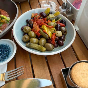 The Blvd - Warm olives - New American Near Me - Beverly Hills, California