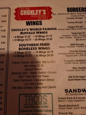 Menu photo 1 Croxley's Franklin Square Franklin Square, NY