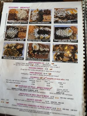 Menu photo 1 Fonda Maria Downey, CA