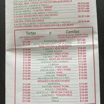Tacos El Bronco - Menu 10/15/23 - Mexican Near Me - Brooklyn, New York