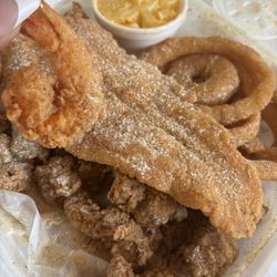 Fried Catfish 3 Shrimp  Chicken Gizzards Onion Rings Macaroni  Make Your Own Combo with Three Items
