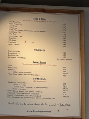 Menu photo 4 Acme Burger - Bennett Valley Santa Rosa, CA