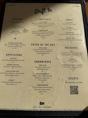 Menu photo 2 Drift In New York, NY
