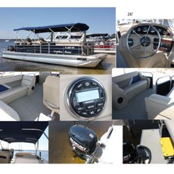 ScottyBoat Rentals - Pontoons available with full and half canopies and lots of amenities