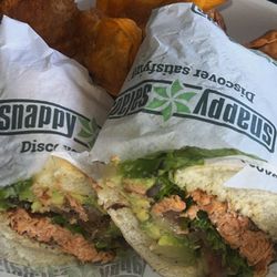 Snappy Salads - Garden veggie sandwich - add blackened salmon so fresh so crisp