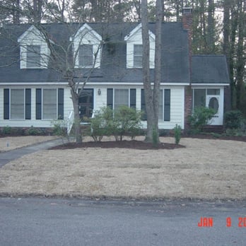 Deep South Landscaping - Landscape Design and install with Irrigation, Sod, Shrubs and Pruning existing trees to open this house up for Amazing Curb A... - Gardeners Near Me Deep South Landscaping - Landscape Design and install with Irrigation, Sod, Shrubs and Pruning existing trees to open this house up for Amazing Curb A... - Gardeners Near Me