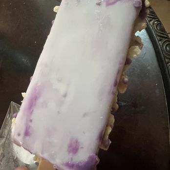 808 Delights - Ube Rice Krispie Ice Cream Bar (back without packaging) - Ice Cream & Frozen Yogurt Near Me - Kihei, Hawaii 808 Delights - Ube Rice Krispie Ice Cream Bar (back without packaging) - Ice Cream & Frozen Yogurt Near Me - Kihei, Hawaii