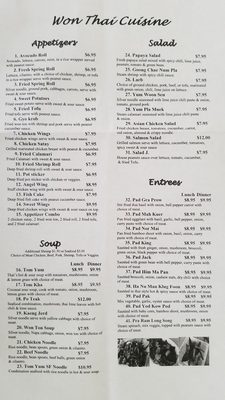 Menu photo 5 Won Thai Cuisine Hercules, CA