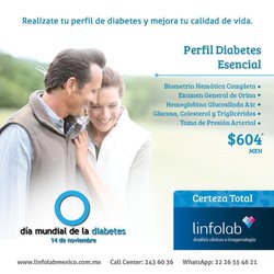 Linfolab Matriz - La Diabetes es una enfermedad silenciosa y metabólica, cuídate con los paquetes especiales que #Linfolab tiene para ti. ow.ly/zgpe30gzG1I