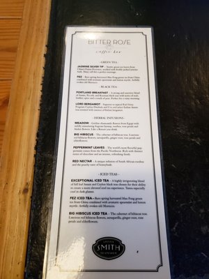Menu photo 2 Holly Rose Coffee Bar Portland, OR
