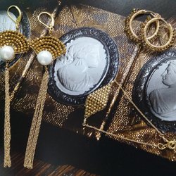viv&ingrid - Faceted Hematite & 14K gold fill, 14K