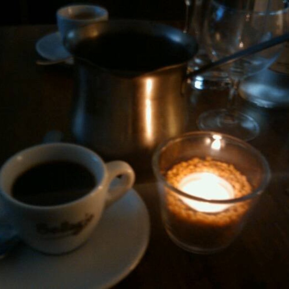 Arabic coffee by candlelight Arabic coffee by candlelight