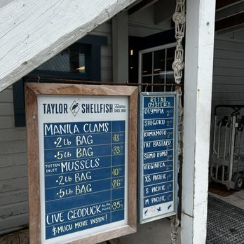 Taylor Shellfish Farms - The fresh sheet - Seafood Markets Near Me - Bow, Washington Taylor Shellfish Farms - The fresh sheet - Seafood Markets Near Me - Bow, Washington
