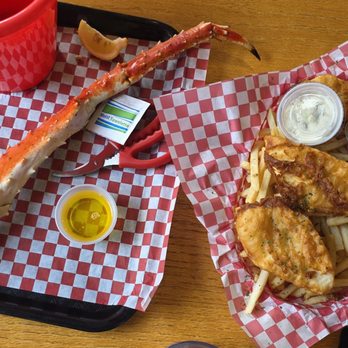 Ketchikan Crab & Go - Jumbo red king crab leg and halibut fish & chips - Seafood Near Me - Ketchikan, Alaska Ketchikan Crab & Go - Jumbo red king crab leg and halibut fish & chips - Seafood Near Me - Ketchikan, Alaska