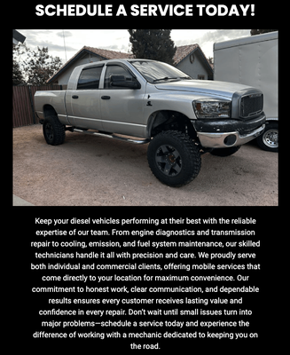 Services Offered - Off Grid Diesel Repair Services Offered - Off Grid Diesel Repair
