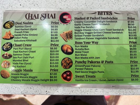 Menu photo 5 Chai Shai Fremont, CA