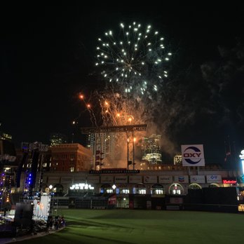Daikin Park - Fireworks show to conclude the official first night of the 2022 LCMS National Youth Gathering. Pretty epic fireworks show! - Stadiums & Arenas Near Me - Houston, Texas