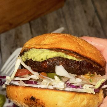 The Shack at The Hideaway in Hull Bay - Black bean burger - American Near Me - St. Thomas, Virgin Islands The Shack at The Hideaway in Hull Bay - Black bean burger - American Near Me - St. Thomas, Virgin Islands