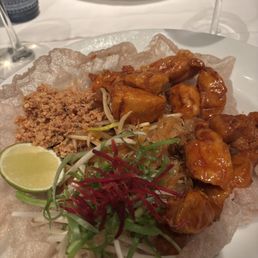 Pad Thai, great sauce and delicious chicken. Pad Thai, great sauce and delicious chicken.