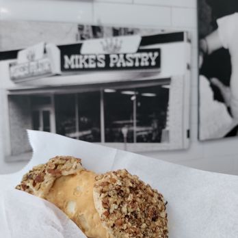 Mike's Pastry - Caramel Pecan Canoli - Bakeries Near Me - Boston, Massachusetts
