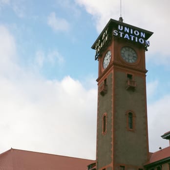 Amtrak - Union Station 150ft clock tower - Train Stations Near Me - Portland, Oregon Amtrak - Union Station 150ft clock tower - Train Stations Near Me - Portland, Oregon