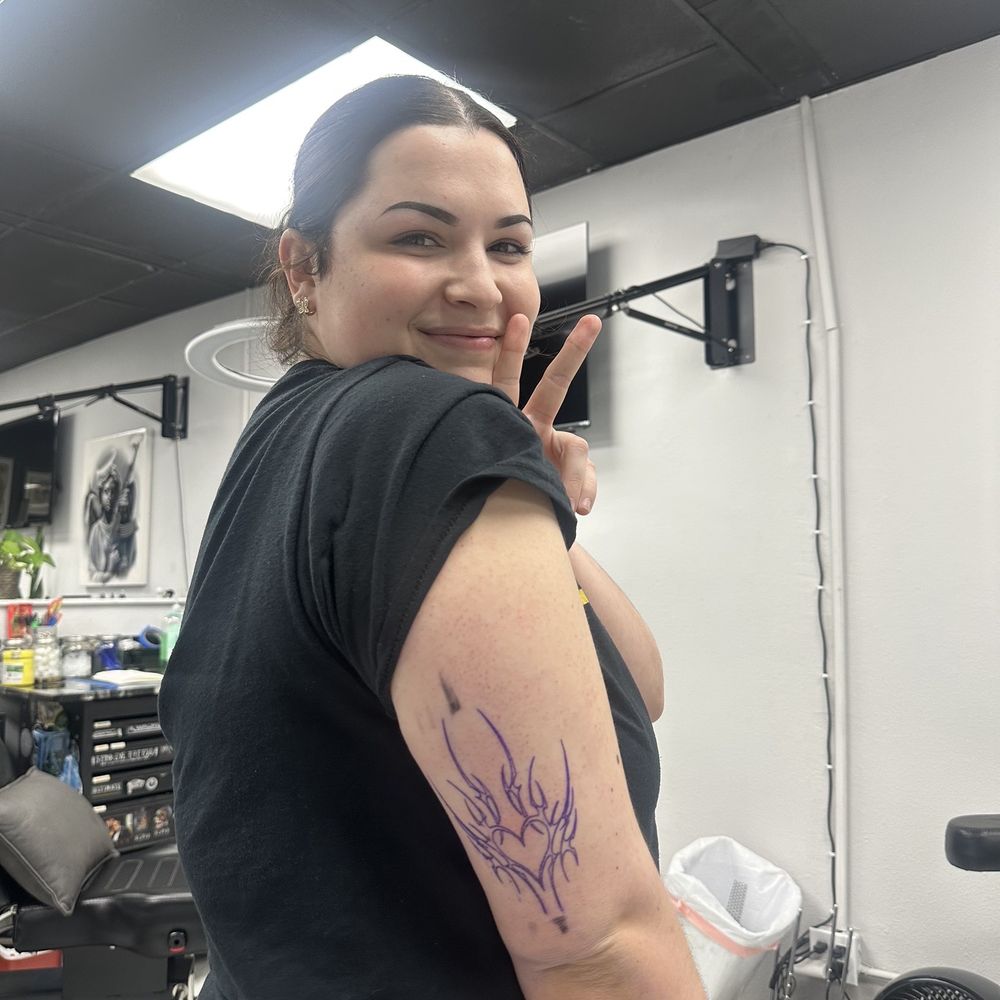 Golden Triangle Art Studio - before picture i took in the studio - Tattoo Near Me - Upland, California