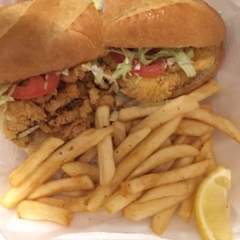 Big Easy Grille - "Two item" po-boy is two one-topping half-sandwiches for more $$. Ridiculous and wasn't even flavorful. - Seafood Near Me - Atlanta, Georgia Big Easy Grille - "Two item" po-boy is two one-topping half-sandwiches for more $$. Ridiculous and wasn't even flavorful. - Seafood Near Me - Atlanta, Georgia
