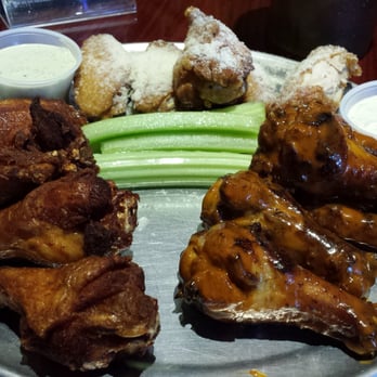 Wingzup - Original garlic parmesan, golden jalapeno ranch, & smoked spicy garlic which were just regular buffalo wing sauce instead. - Chicken Wings Near Me - Austin, Texas Wingzup - Original garlic parmesan, golden jalapeno ranch, & smoked spicy garlic which were just regular buffalo wing sauce instead. - Chicken Wings Near Me - Austin, Texas